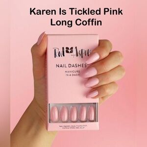 Red Aspen Dashes Bundle w/ Karen & Kayla Is Tickled Pink and Pedi Mask NIB